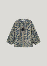 Afbeelding in Gallery-weergave laden, 3/4 sleeve top Block Print 2s3120-12212 000480 - Navy noir
