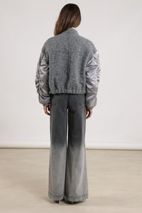 Baltimore Jacket Satin NKF13057 21 Light grey