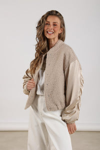 Baltimore Jacket Satin NKF13057 9 Sand