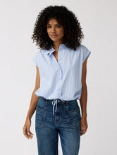 Afbeelding in Gallery-weergave laden, BlouseFloraSB0213S15StripeSkyblue_Yellow__1
