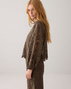 Blouse Lace 2s3220-12182 000655 - Dark camo