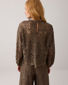 Blouse Lace 2s3220-12182 000655 - Dark camo