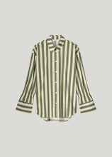 Afbeelding in Gallery-weergave laden, Blouse printed stripe 2s3260-12164 000612 - Combat green
