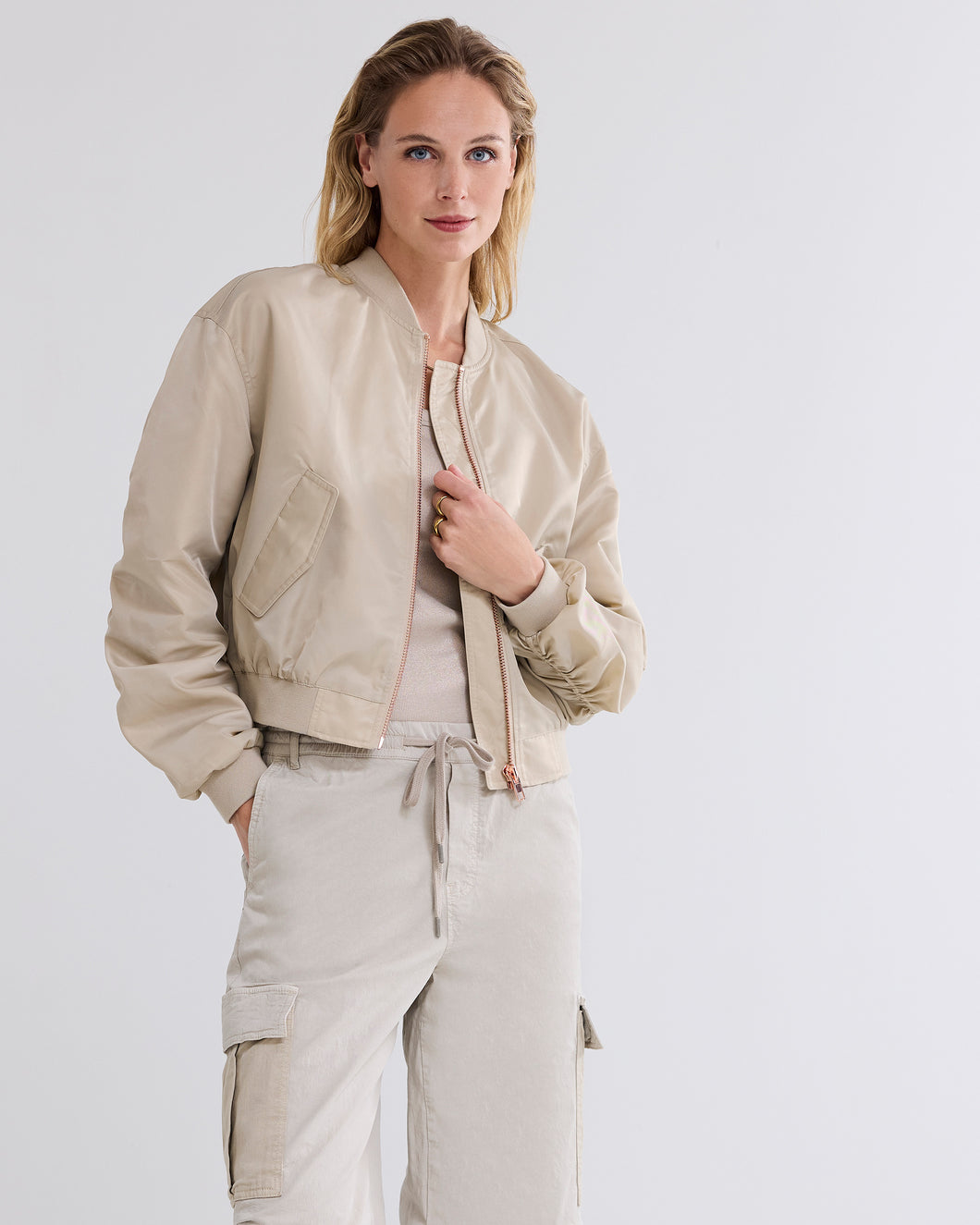 Bomber Jacket  1s1203-12067 000113 - Cashmere
