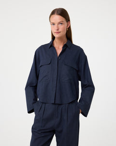 Cara Blouse 252P192 412 Night Blue
