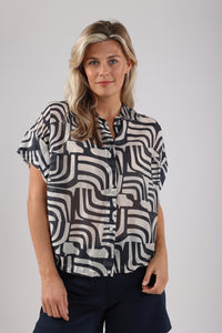 Catalina blouse NKS02050 219 Offwhite/Navy