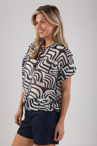Catalina blouse NKS02050 219 Offwhite/Navy