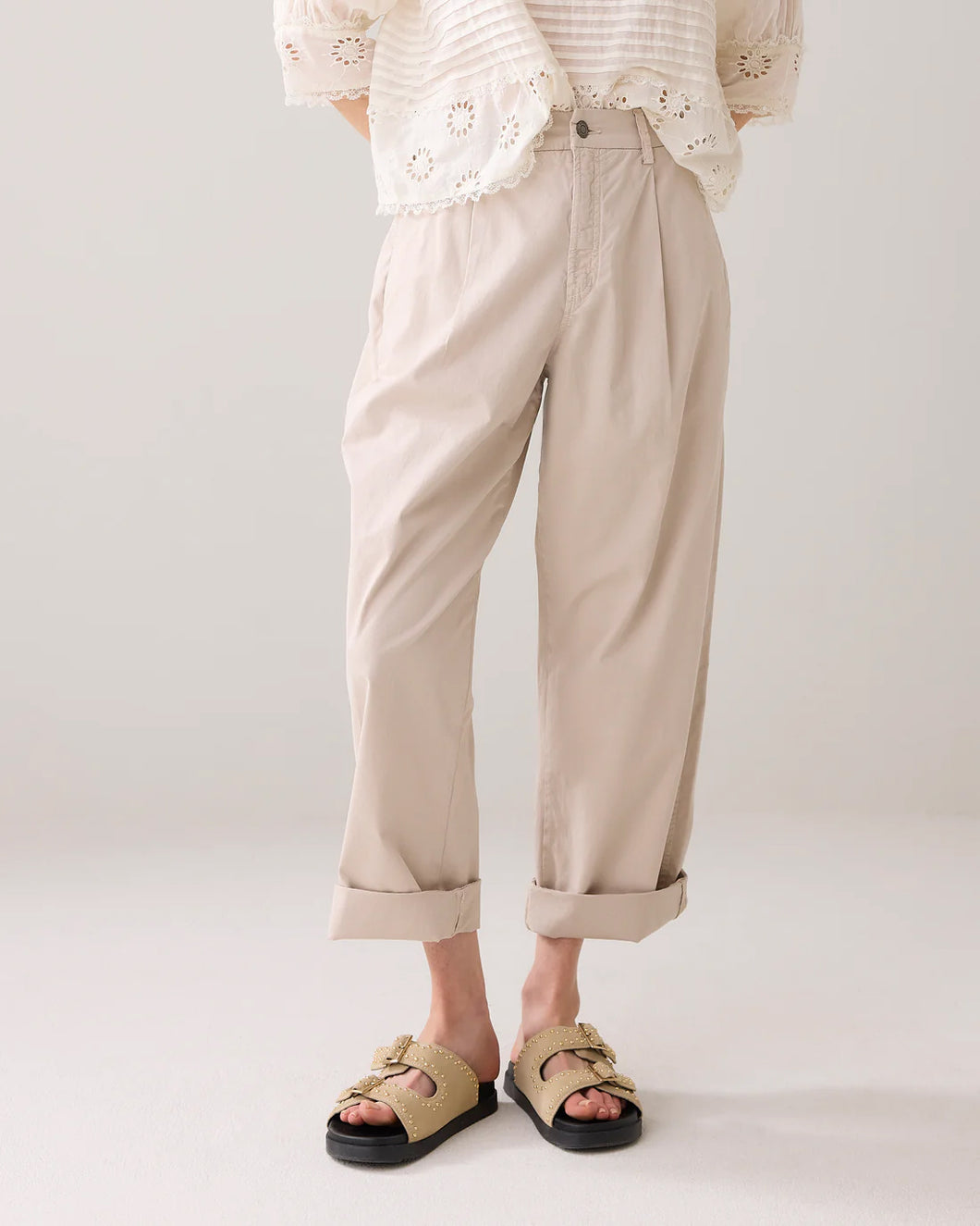 Cocoon chino pant lt wt aurora twill  4s2743-12194 000702 - Pebble beige