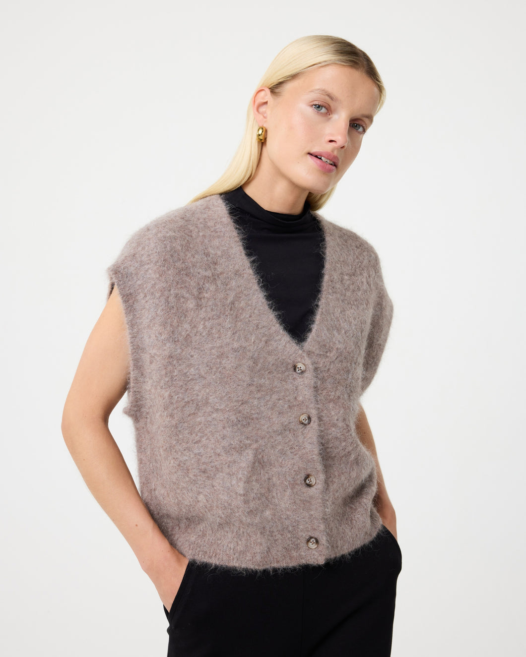Constanze Cardigan 252P026 216 Mocca