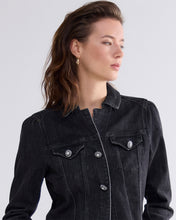 Afbeelding in Gallery-weergave laden, Denim jacket black stretch denim 1s1207-5171 000499 - Black denim
