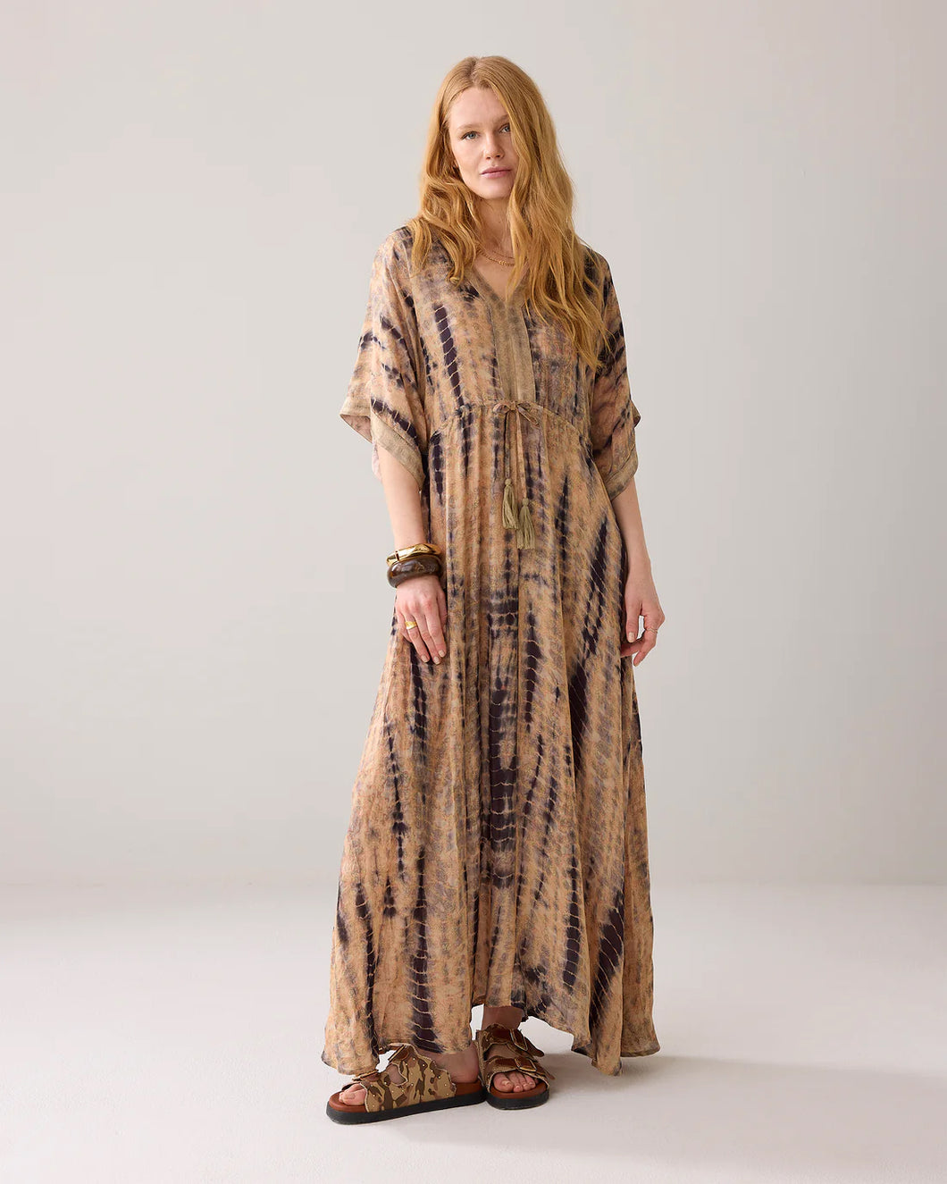 Dress tie&dye print 5s1601-12121 000120 - Multicolour