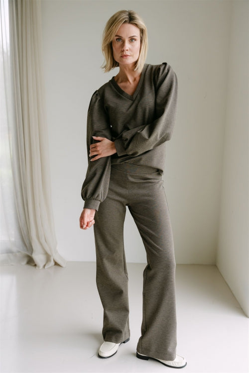 FrederiqueA5 Trouser Aimèe-20250016 Brown Brown