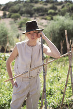 Afbeelding in Gallery-weergave laden, Gilet summer plain weave 9s134-12193 000702 - Pebble beige

