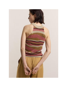 Halter top lurex swirl knit 7s5841-7990 000120 - Multicolour