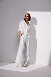 Henley blouse H9108 101 Off white