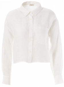 Henley blouse H9108 101 Off white