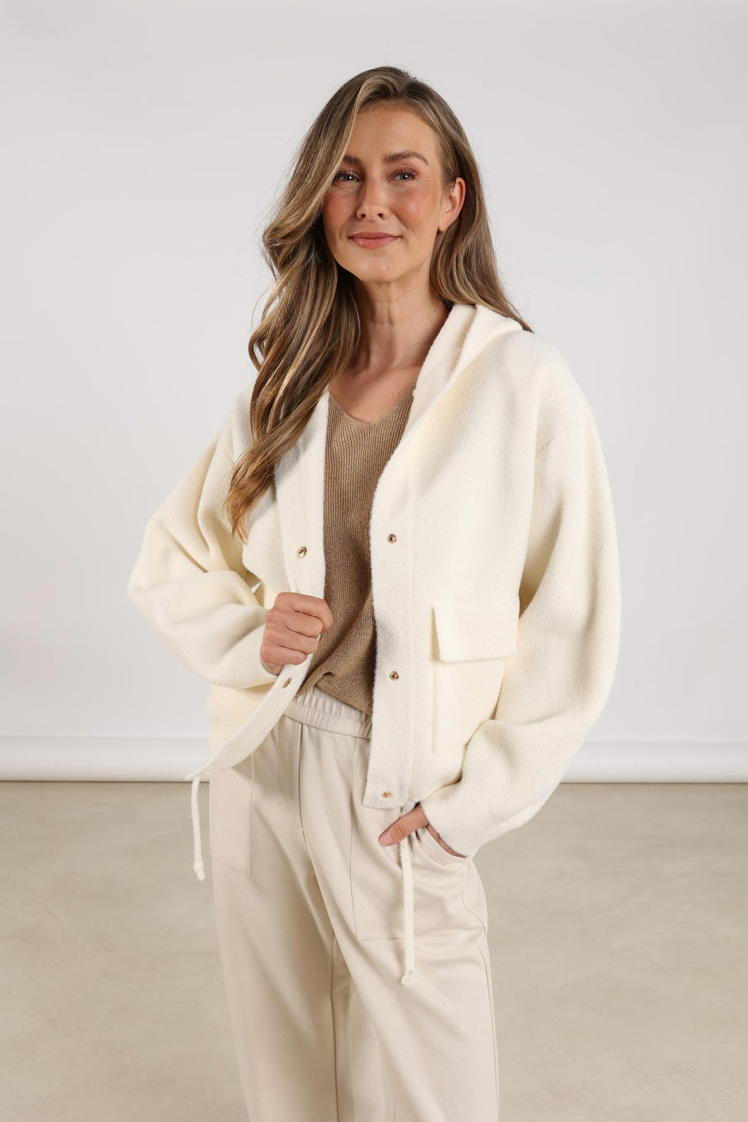 Ines Jacket NKF13061 17 Off White