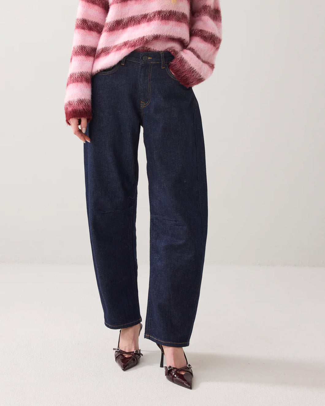 Jeans cocoon leg Twill comford denim 4s2849-5185 000492 - Night blue denim