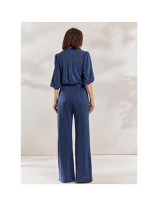 Jumpsuit washed modal pique 4s2578-30543 497 Night sky