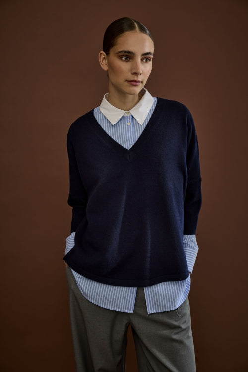 Kombu sweater K2313 151 Dark blue