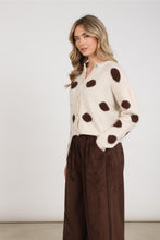 Afbeelding in Gallery-weergave laden, LaureCardiganDotsNKF05031388Offwhite_Chocolate__2
