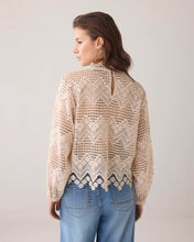 Afbeelding in Gallery-weergave laden, Longsleeve top Lace 2s3220-12182 000702 - Pebble beige
