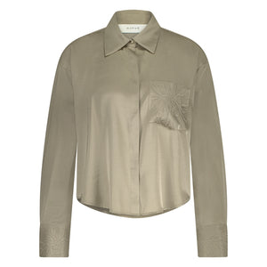 Lynn Blouse Silky NKS02053 42 Dark Sand