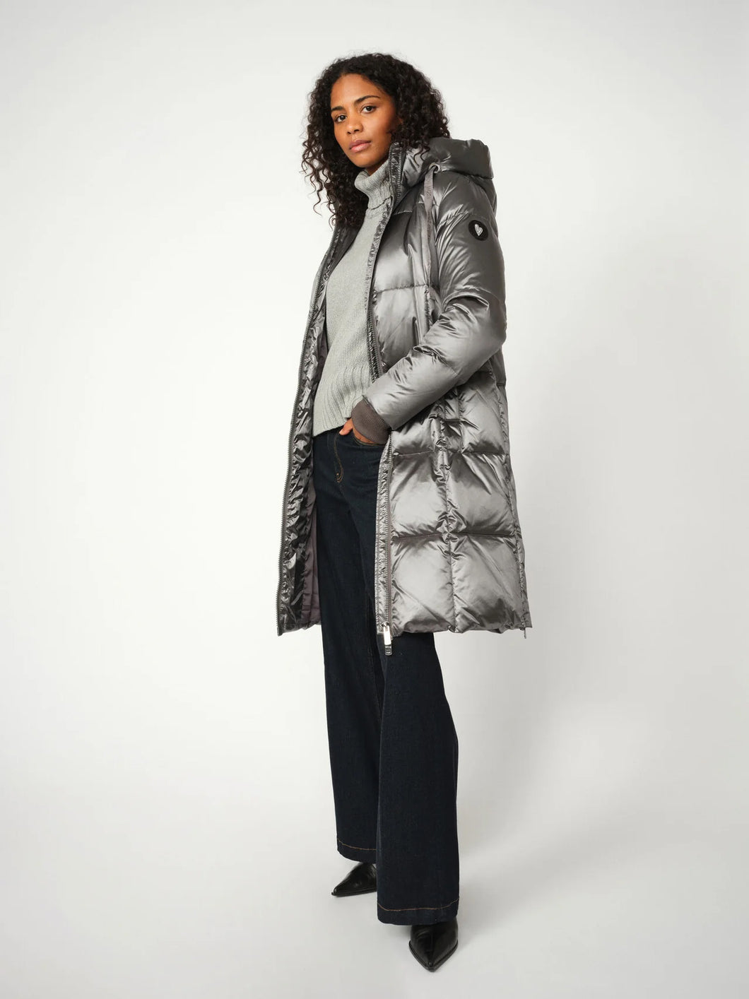 MMNova Metallic Down Jacket 154370 861 Dark Grey
