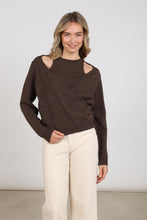 Afbeelding in Gallery-weergave laden, MerelPulloverLurexNKF03088334Chocolate__1
