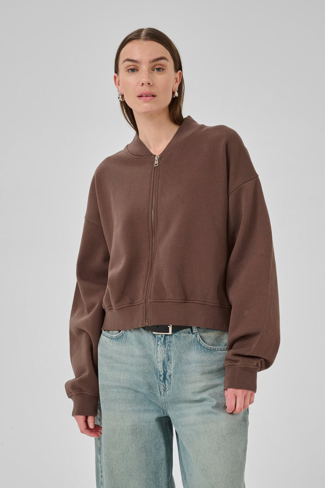 MetaMW Short Sweat Jacket 10705247 130 Brown