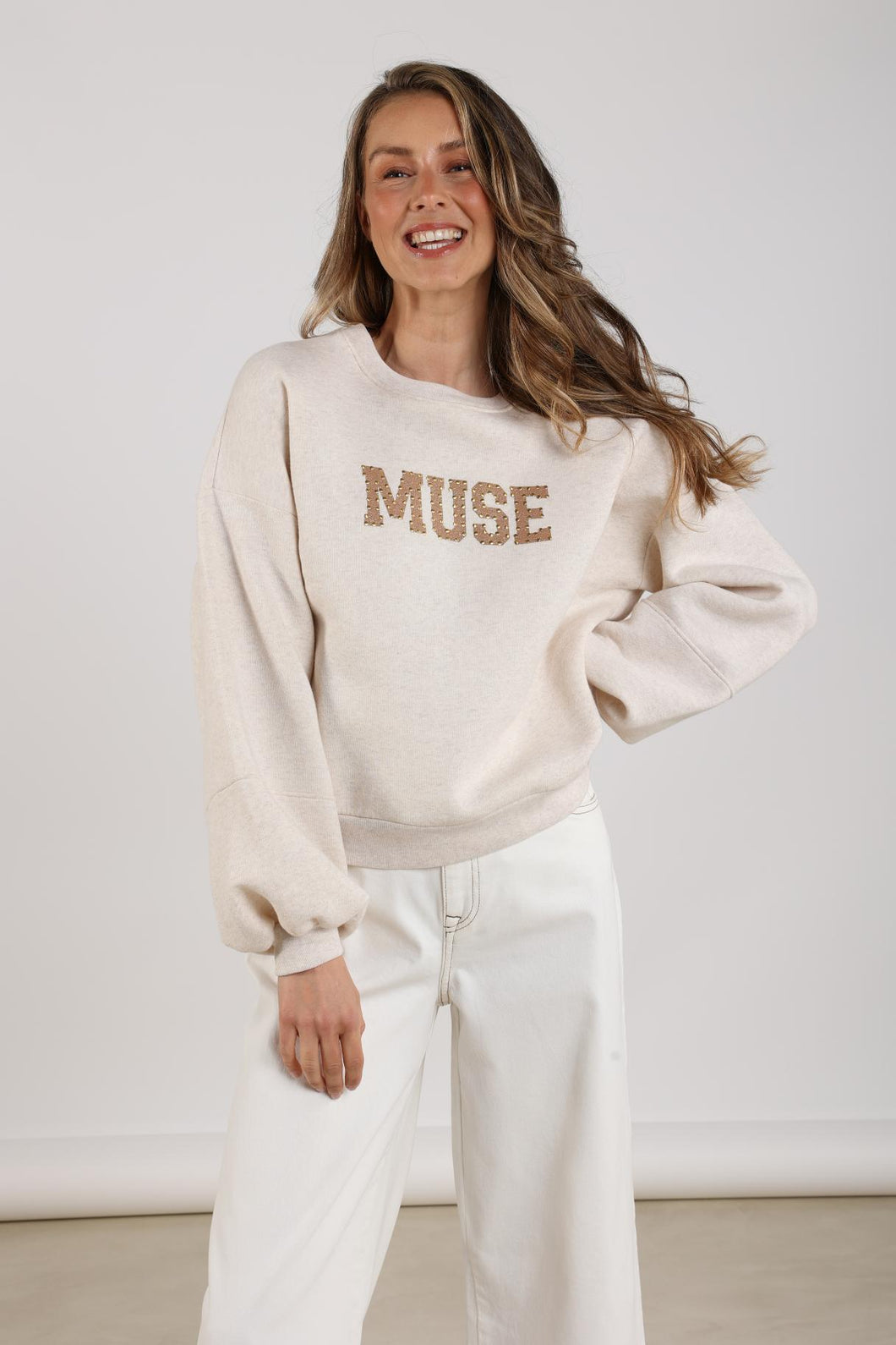 Muse Pullover NKF03017 54 Sand Melange