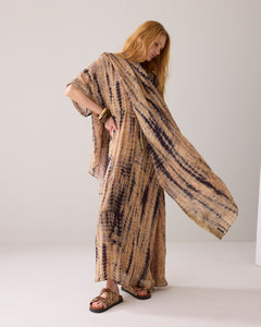 Scarf tie&dye print 8s1023-8568 000120 - Multicolour