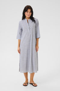 SkyeMW Long Jurk 10705118 105854 Delft Blue Striped