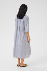 SkyeMW Long Jurk 10705118 105854 Delft Blue Striped