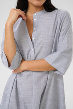 Afbeelding in Gallery-weergave laden, SkyeMW Long Jurk 10705118 105854 Delft Blue Striped
