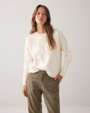 Afbeelding in Gallery-weergave laden, Sweater comfy viscose blend knit 7s7945-70041 000122 - Ivory
