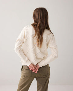 Sweater comfy viscose blend knit 7s7945-70041 000122 - Ivory