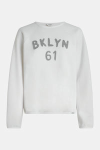 Sweater print S25T1145 01 white