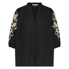 Afbeelding in Gallery-weergave laden, Tina Blouse Embroidery  SS240467052 Black
