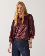 Afbeelding in Gallery-weergave laden, Top Sequins 2s3363-12295 000558 - Merlot
