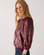 Afbeelding in Gallery-weergave laden, Top Sequins 2s3363-12295 000558 - Merlot
