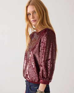 Top Sequins 2s3363-12295 000558 - Merlot
