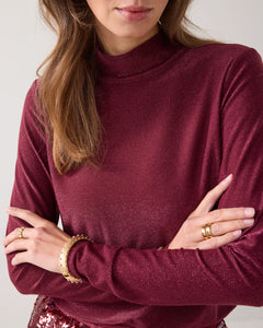 Top Soft lurex 3s5233-30644 000558 - Merlot