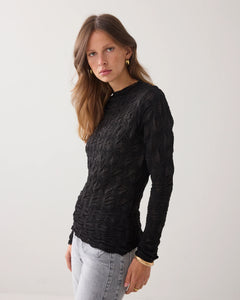 Top Spiderweb mesh 3s5066-30648 000990 - Black