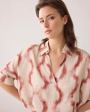 Afbeelding in Gallery-weergave laden, Top short sleeves faded ikat 2s3281-12174 000505 - Sephia Blush
