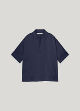 Afbeelding in Gallery-weergave laden, Top short sleeves silky touch 2s3238-11817 000480 - Navy noir
