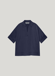 Top short sleeves silky touch 2s3238-11817 000480 - Navy noir