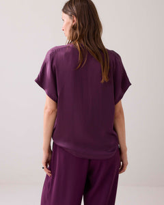 Top sleeveless Silky touch 2s3324-11817 000324 - Wineberry