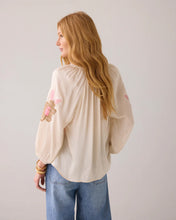 Afbeelding in Gallery-weergave laden, Top solid satin embroidered 2s3287-12064 000122 - Ivory
