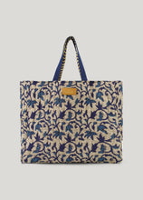 Afbeelding in Gallery-weergave laden, Tote bag Block Print 8s964-12212 000480 - Navy noir
